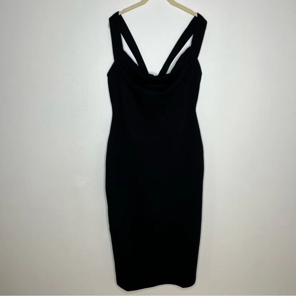 NWT Making the Cut Winning Look Andrea Solid Black Sleeveless Dress Size XL - Picture 6 of 14